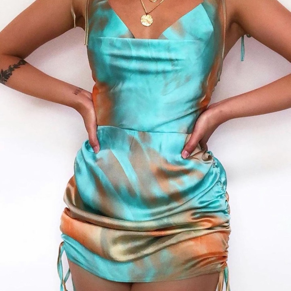 Fashion Nova satin dress